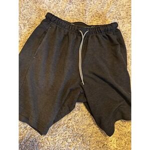 Eddie Bauer Lounge Shorts Mens Med Charcoal Good Knit Drawstring Elastic Waist